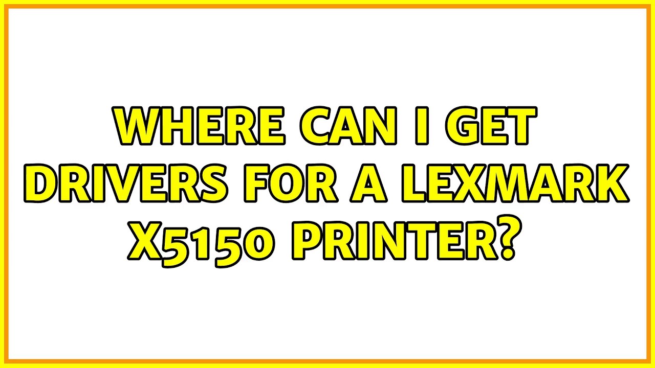 Ubuntu: Where can I get drivers for a Lexmark X5150 printer?