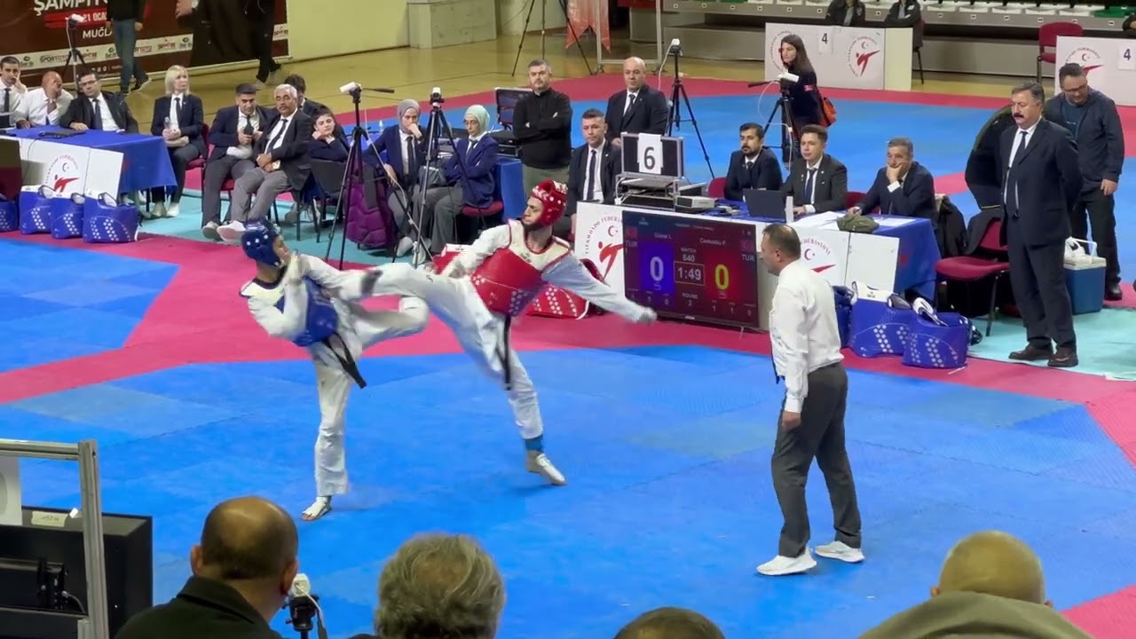 İmdat Günel (Kars)🔵 Furkan Ubeyde Çamoğlu (Trabzon)🔴 54kg Final 2024 Büyükler Taekwondo  Muğla