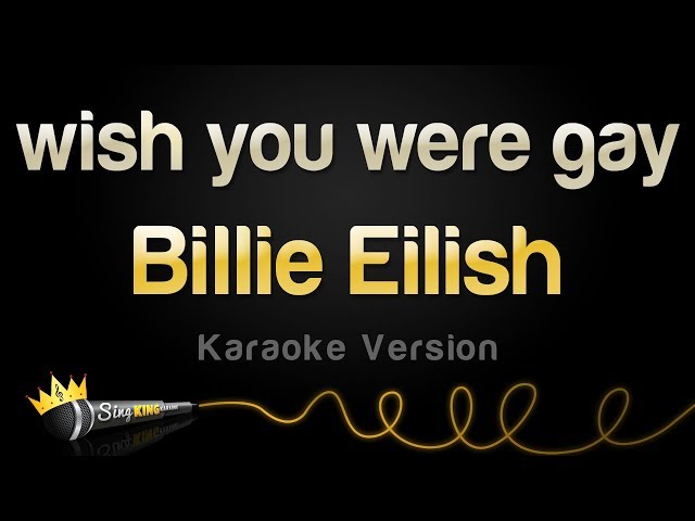 Billie Eilish - wish you were gay (Karaoke Version) class=