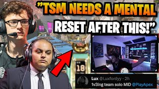 how Luxford literally left TSM ImperialHal & BIG E RAGING at each other after ALGS Scrims!