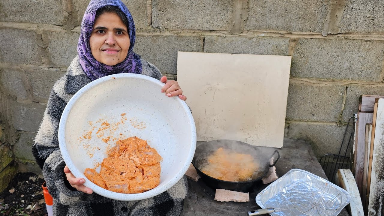 Cooking Again On Our Desi Tandoor Chicken pakora & Fish Mouth Watering in winter