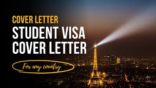 How To Write A Visa Cover Letter Student Long Stay Youtube