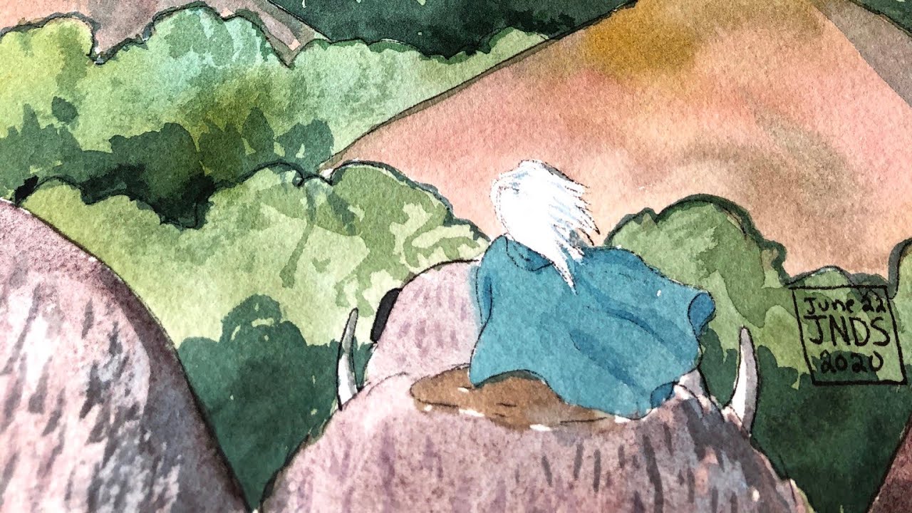 Illustration Time-Lapse, On the Back of a Manatuck