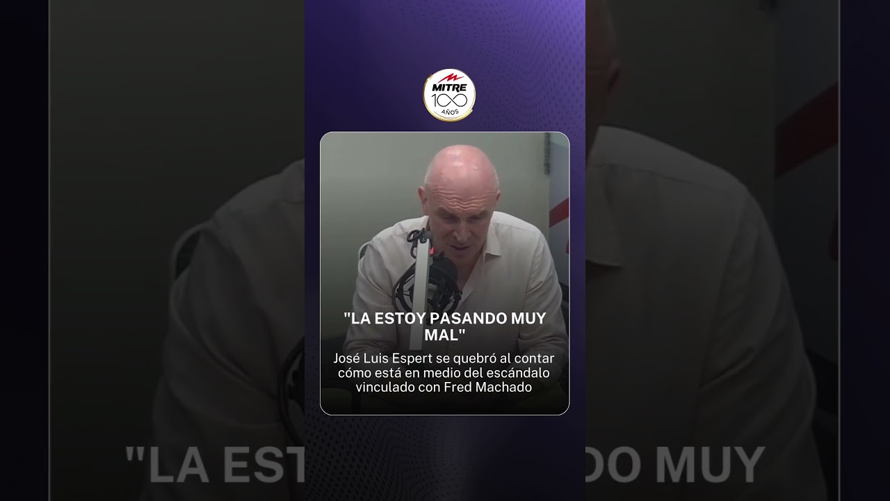 José Luis Espert se quebró al contar cómo está en medio del escándalo vinculado con Fred Machado