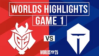 Download Lagu G2 vs TES Highlights Game 1 | Worlds 2025 Quarterfinals | G2 Esports vs Top Esports MP3