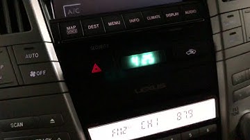 How to Adjust Clock on 2009 Lexus RX 350