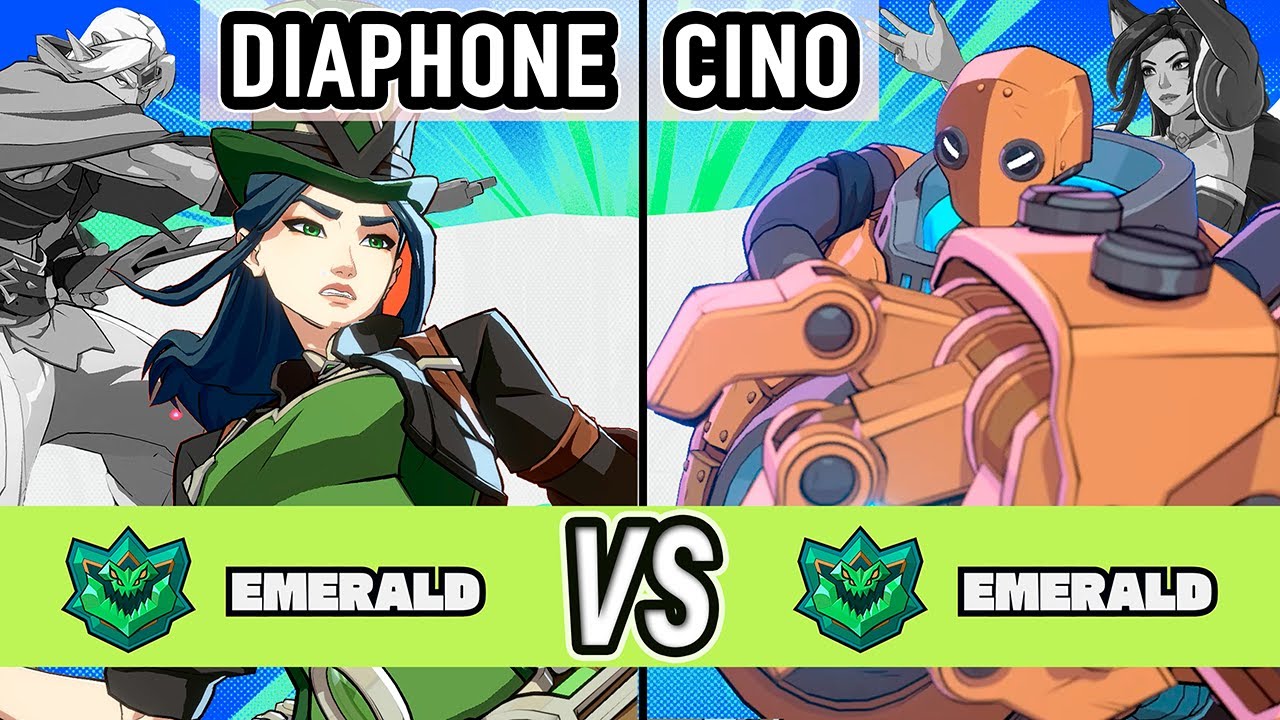 2XKO ▰ Diaphone (Caitlyn / Yasuo) vs Cino (Blitzcrank / Ahri) ▰ High Level Gameplay