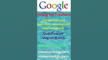 GOOGLE is hiring for freshers job role software developmentdaily latest jobs@TeluguJobUpdates-m09