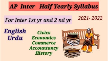 AP Inter Half Yearly Syllabus 2021 | Inter Half Yearly  English | Inter Half Yearly Syllabus for CEC