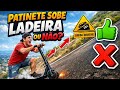 Patinete elétrico 350w sobe ladeira ou não?!?!!