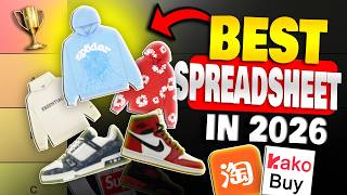 *NEW* BEST KAKOBUY SPREADSHEET IN 2026! (Trusted Sellers Only!)