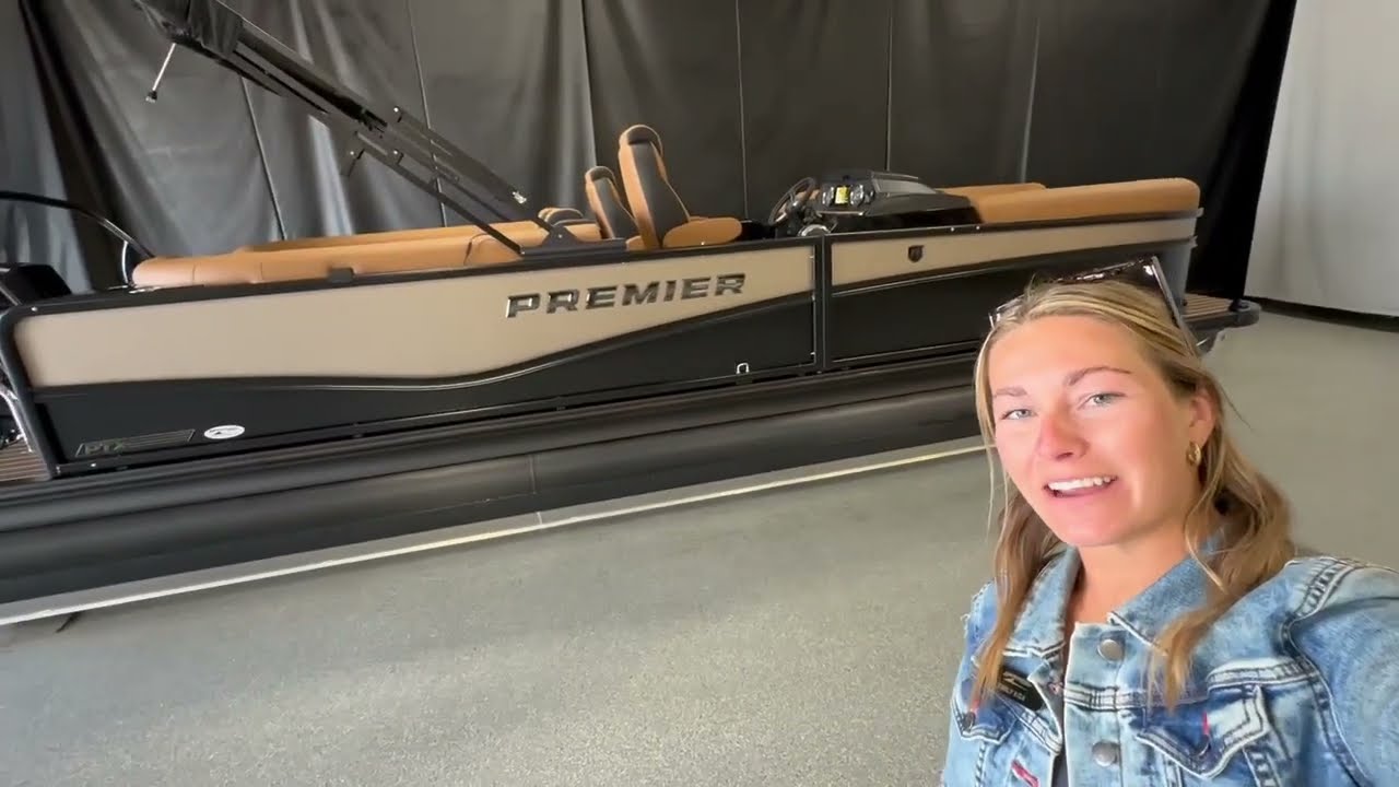 NEW Pontoon Gear on Premier's 2026 Sunsation! Walkthrough the 23-Foot RF Layout with Emily in Nisswa