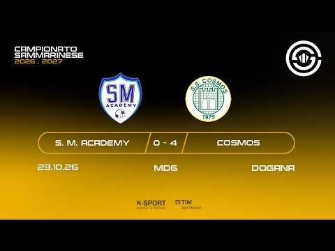 Campionato Sammarinese 2026-27 | HL San Marino Academy - Cosmos 0-4