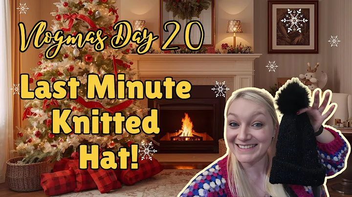 Vlogmas Day 20 | Fast Sparkly Knit Hat on the Sentro ✨🧶 Birthday & Friends 🎄