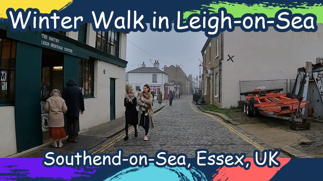 Winter walk at Leigh-on-Sea along the sea | Southend-on-Sea, Essex, UK