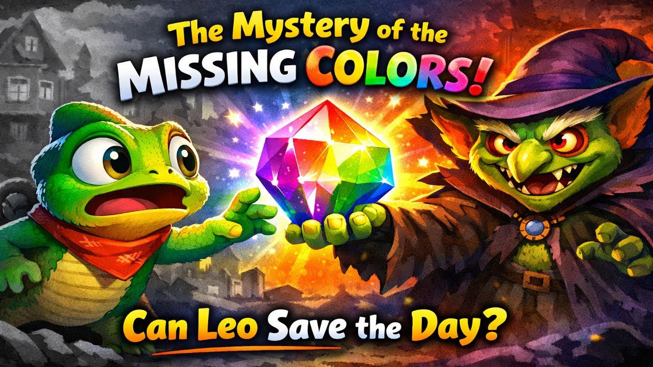 "The Mystery of the Missing Colors" 🌈 A Fun American Cartoon for Kids | Wonderkidsworldtv