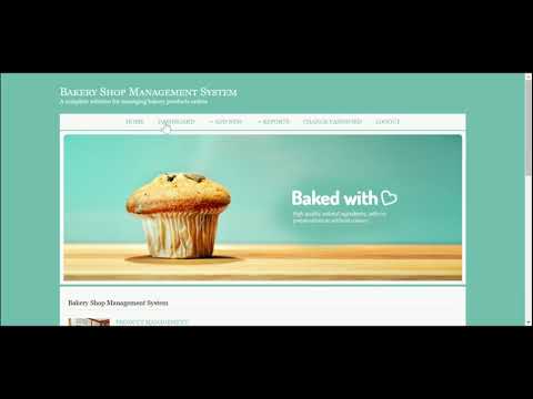 C#, ASP and MySQL Project on Bakery Shop Management System