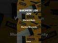Waranti mesin (Bakineer 1.0x 20v)