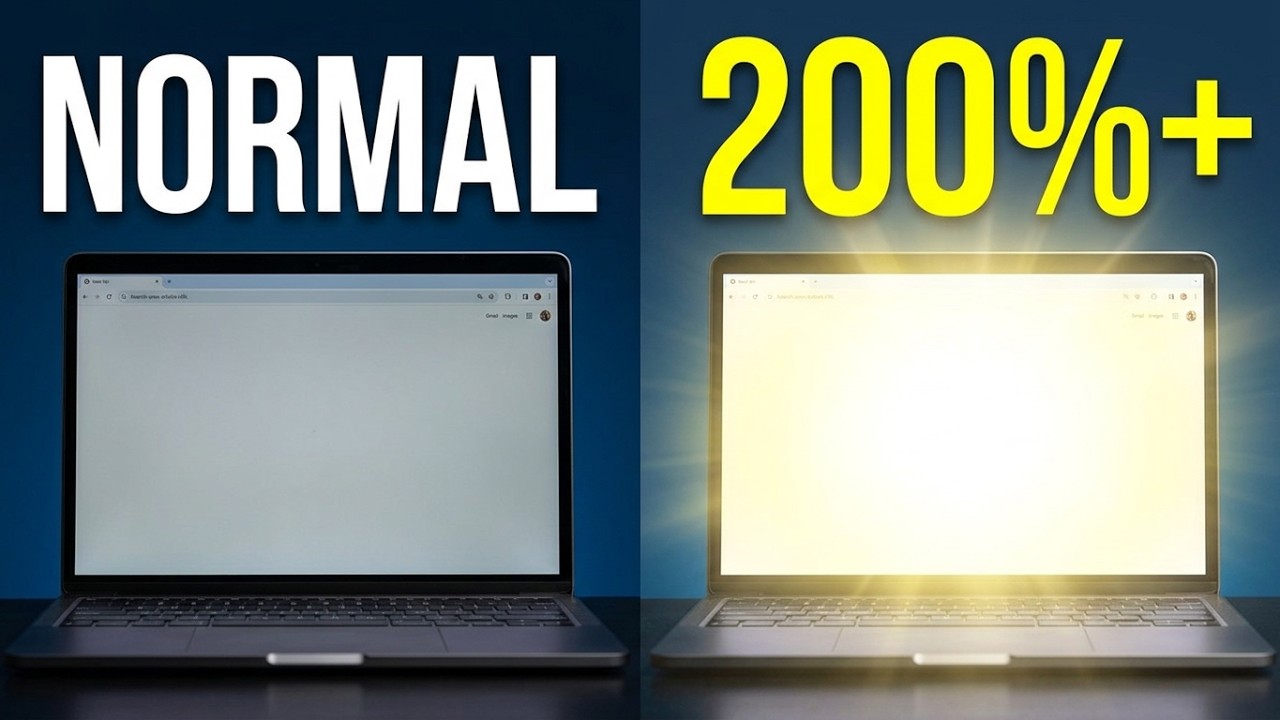 100% Working Trick 🤩 to boost screen brightness in Windows Laptop ...