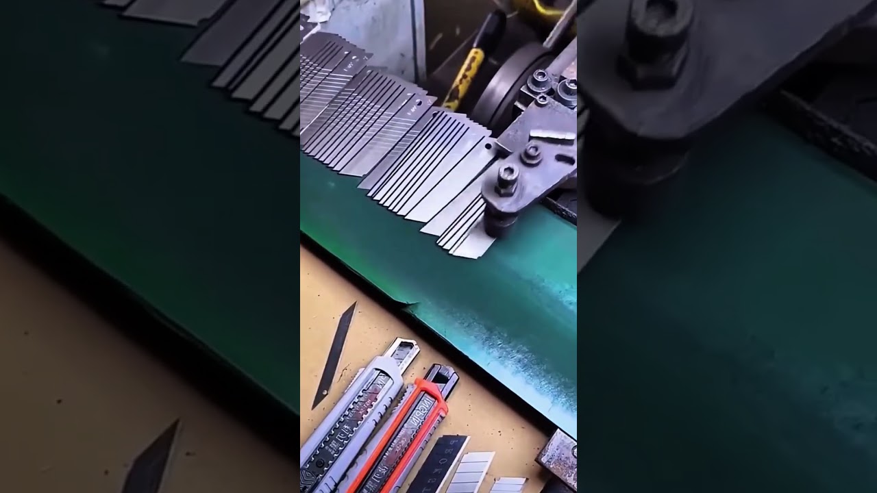 mesin pencetak pisau kater secara otomatis dan presisi 