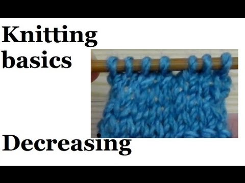Knitting basics - decreasing for left handed