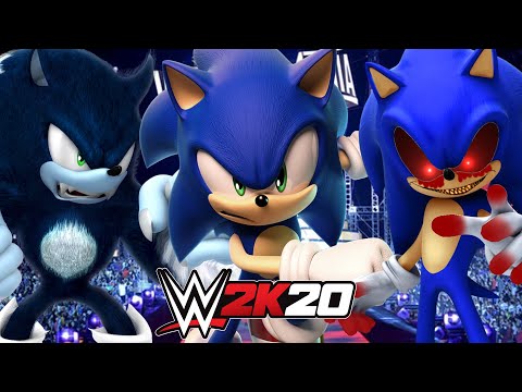 Sonic The Hedgehog Vs Werehog Vs Sonic Exe Wwe 2k20 Youtube - roblox gameplayplaythrough poaltube