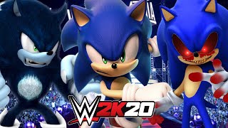 SONIC THE HEDGEHOG vs WEREHOG vs SONIC.EXE | WWE 2K20