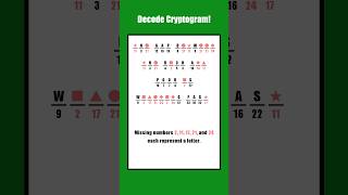 Decode The Secret Quote! 🧩 Logic Puzzle Challenge #0043 🧠 #shorts #cryptogram #braintraining