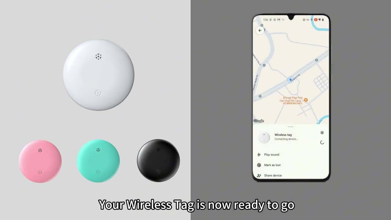 How to use Google android find my device wireless tag?