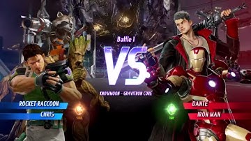 MARVEL VS. CAPCOM: INFINITE Rocket Raccoon,Chris Redfield Gameplay In Arcade Mode