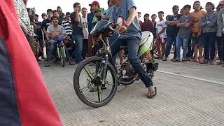 Ramadhan Race 500M || Balap liar tol prigi || Mio vs Mio