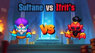 : Genie Sultane vs Genie Ifrit's, The arch-rivals face each other! - Rush Royale