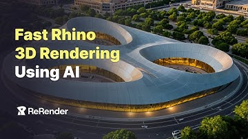 【Rhino + ReRender AI 】Fast Organic Architecture Rendering
