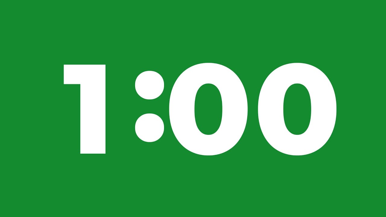 1 Minute Timer With Music 1 Minute Countdown 1 Minute Stopwatch YouTube