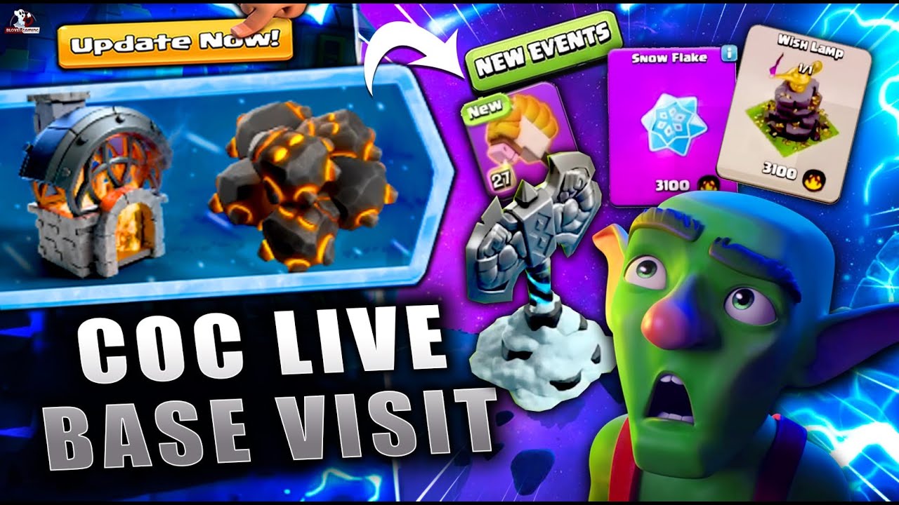 COC LIVE New Meltdown Mayhem Event | clash of clans Live CWL & Base Visiting Tips | 