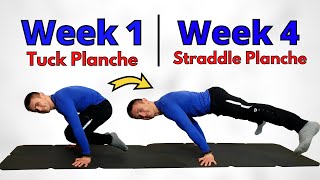 From TUCK to STRADDLE PLANCHE in 30 days | Straddle Planche Tutorial