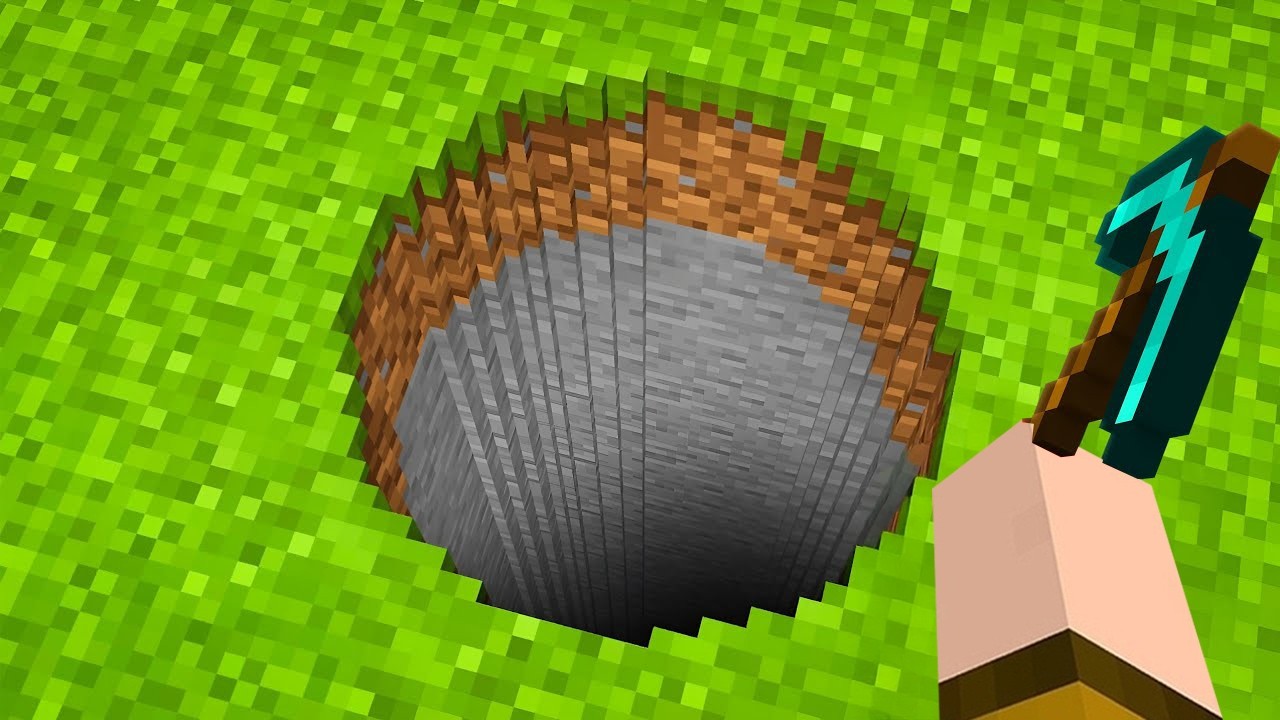 ICH ERSCHAFFE DAS TIEFSTE LOCH zur ANDEREN SEITE in MINECRAFT!