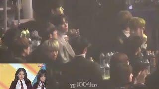 Seventeen reaction to I.O.I -Pick me   Dream Girls at Sma 2017