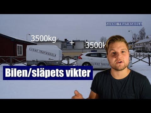 Bilens vikter och vilket körkort du behöver när du ska dra släp, B Utökat B och BE