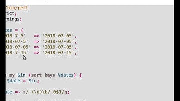 Beginner Perl Maven tutorial: 10.13 - Fixing dates using Regexes