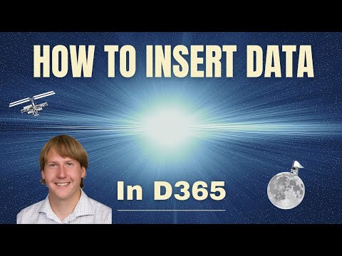How To Insert Data In D365