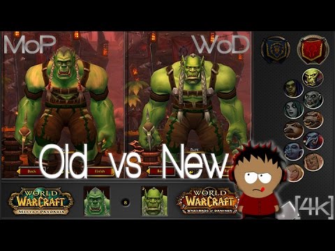Wow Character Comparison Old Vs New 4k Youtube