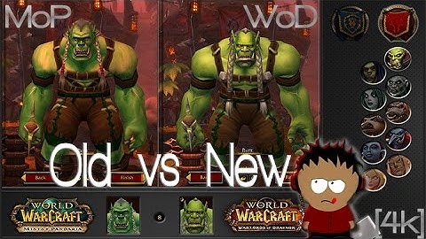 WoW - Character Comparison - Old vs New [4K]