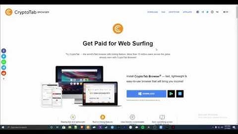 CryptoTab Browser Review 2020    How To Earn Passive Bitcoin