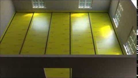 Install an under screed sound proofing layer on a concrete floor in 1 minute - with YELOfon HD10+