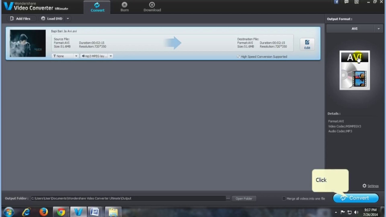 How to Convert WLMP to other video formats