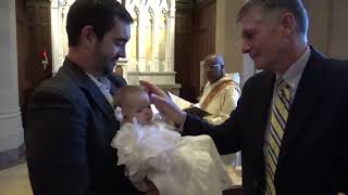 Claire's Baptism -- Sign of the Cross