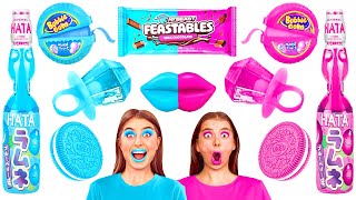 Nourriture Rose vs Nourriture Bleue Défi