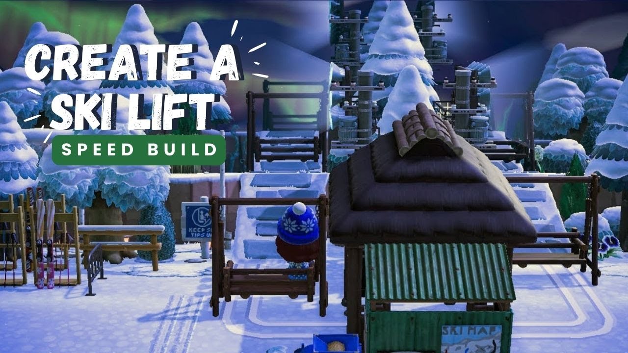 Unique & Realistic Winter Island Ski Lift Idea Speed Build Animal