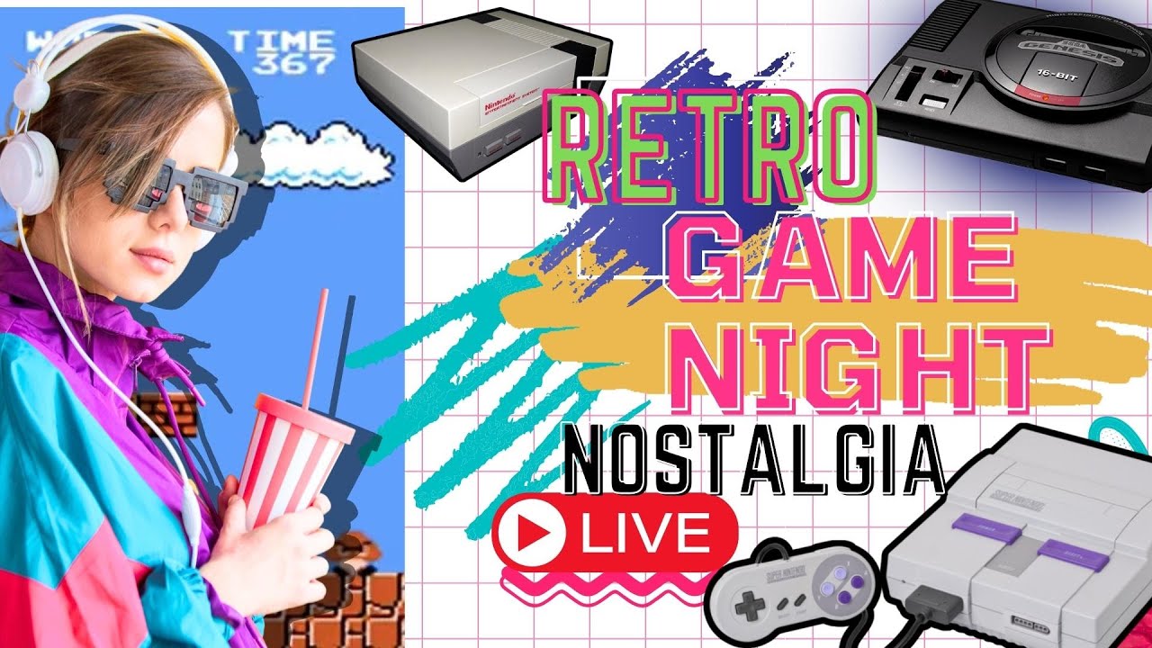 Retro Game Night Classic NES, SNES, GENESIS Marathon YouTube